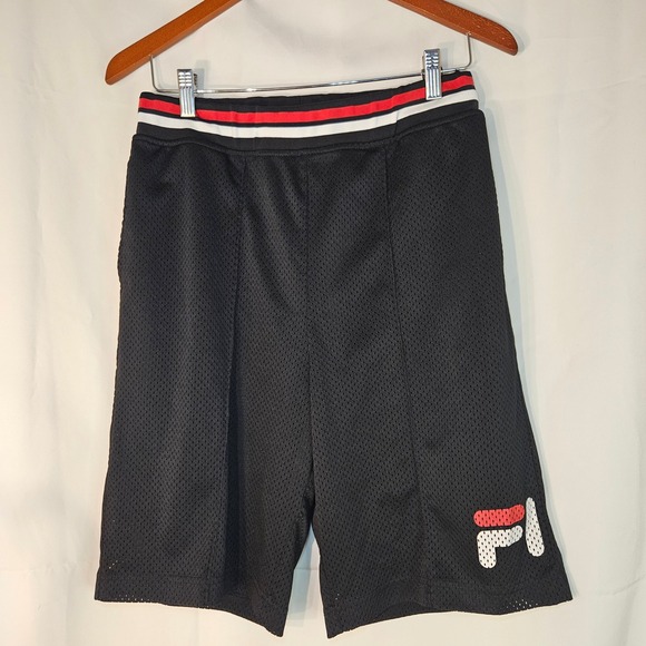 Fila Urban Outfitters Mesh‎ Shorts Lined Athletic Casual Black Size M - Picture 1 of 8
